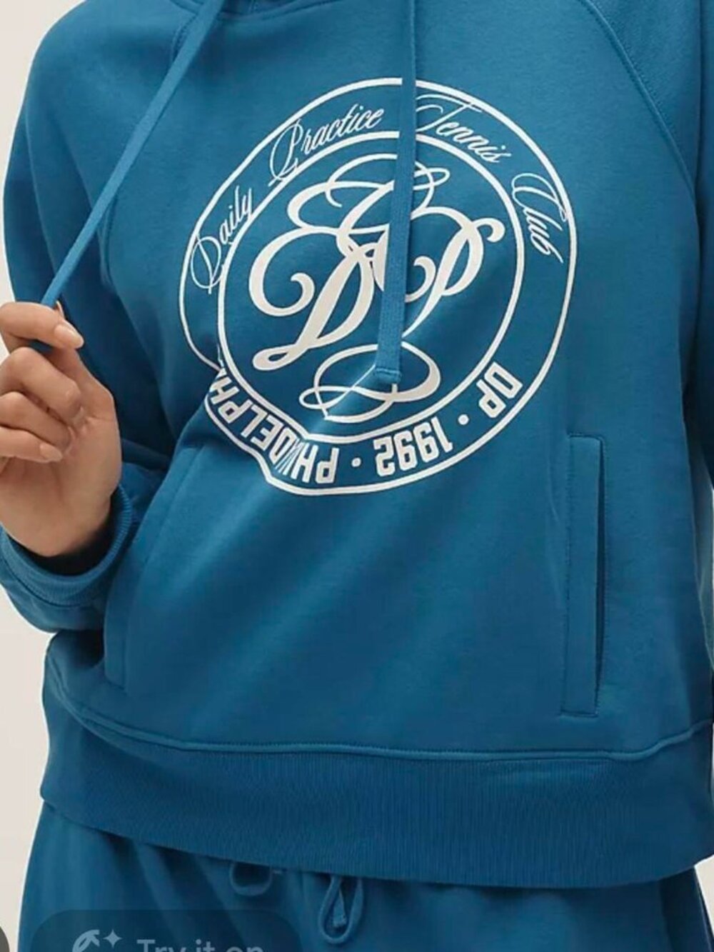 Anthropologie Women's Blue Hoodie